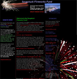 Saugatuck Fireworks Fund website