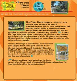 The Pines Motor Lodge website